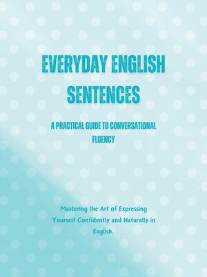 cover image of Everyday English Sentences
